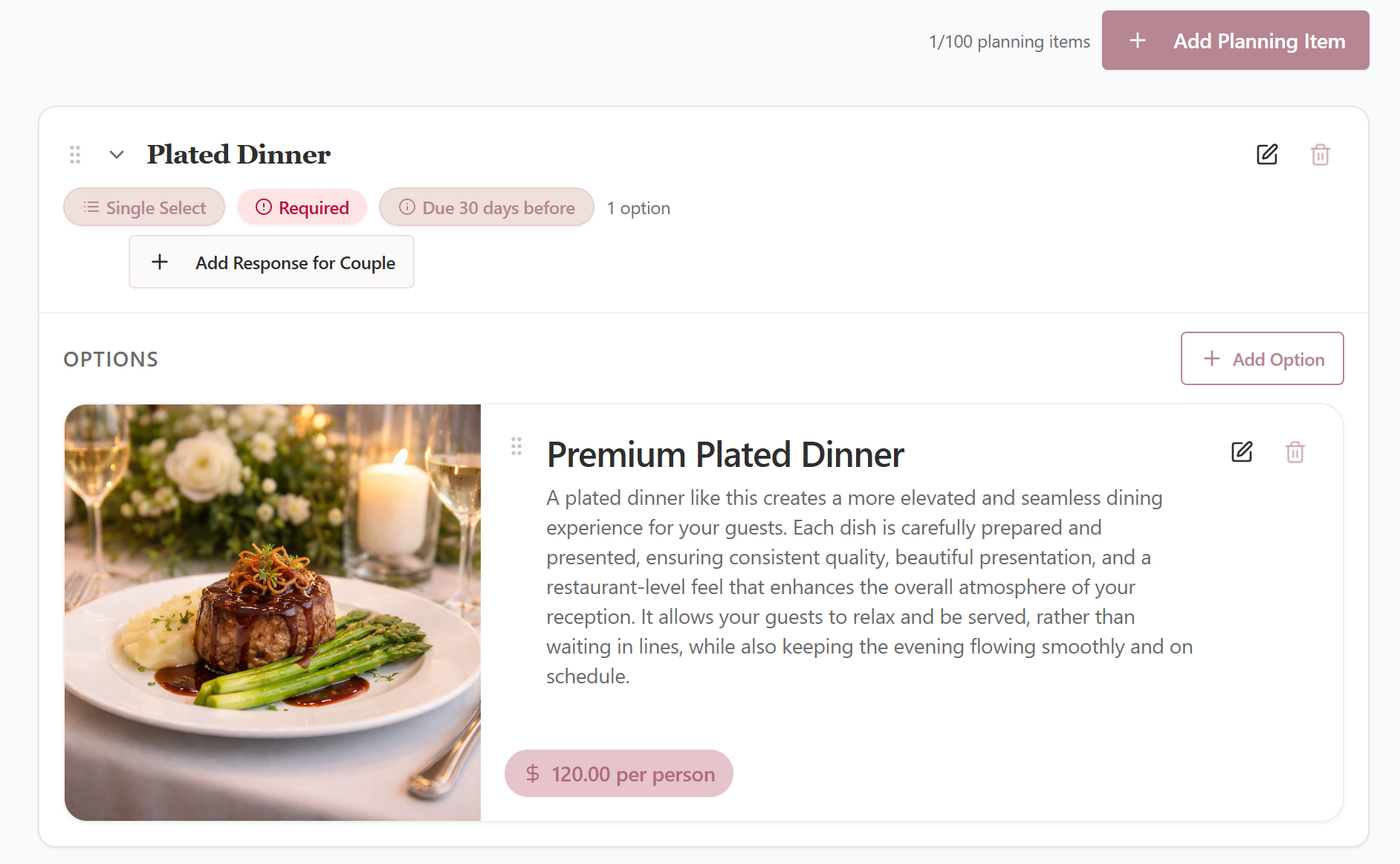 The Seated With Love package designer